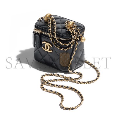 CHANEL SMALL VANITY WITH CHAIN SHINY CALFSKIN AP2292 (11*8.5*7cm)